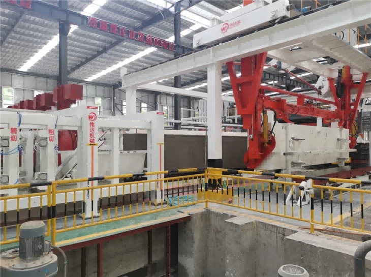 weida aac block machine cutting machine