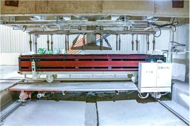 Gießfährwagen für AAC-Block-AAC-Anlage. Gießfährwagen